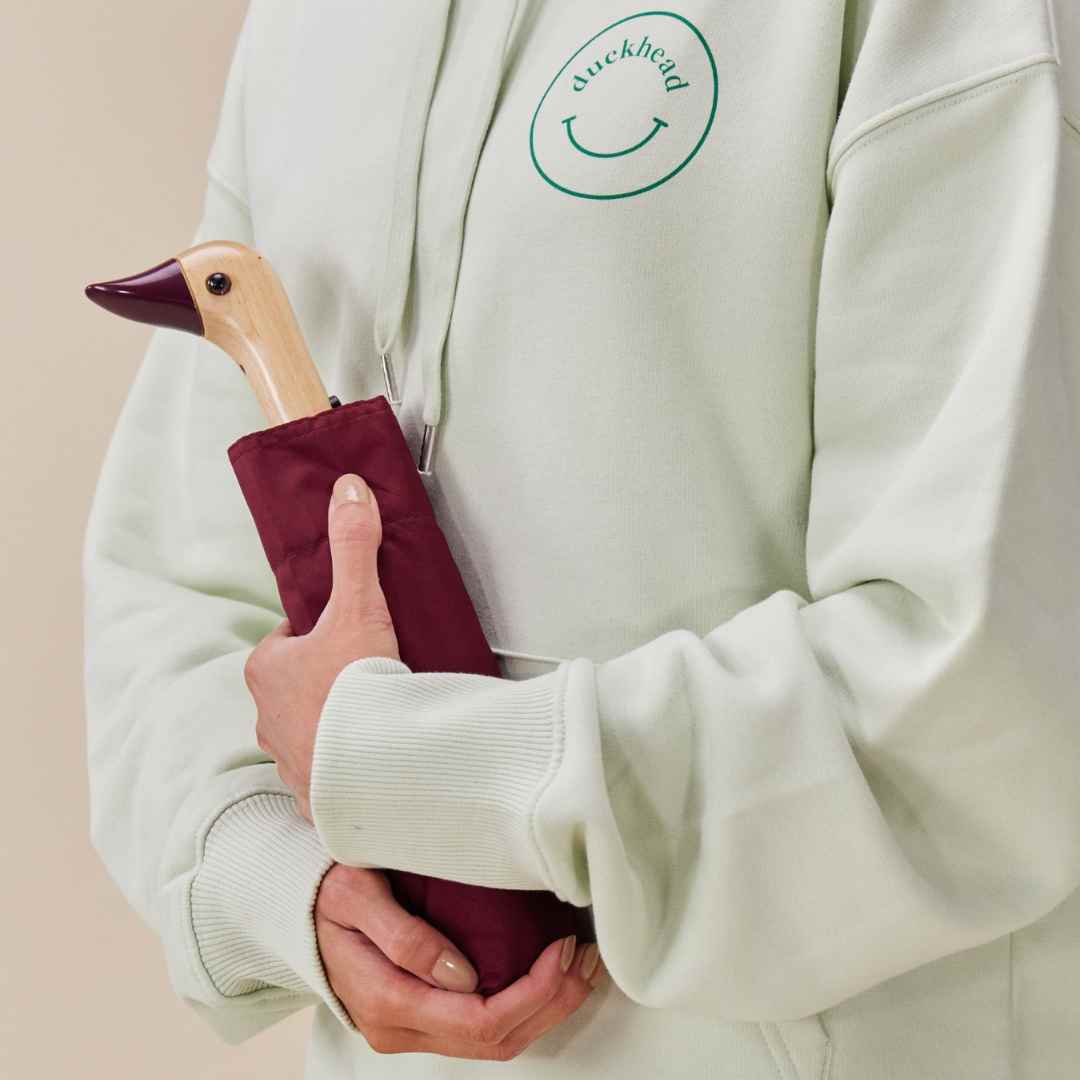 Parapluie à manche Tête de Canard - Cerise