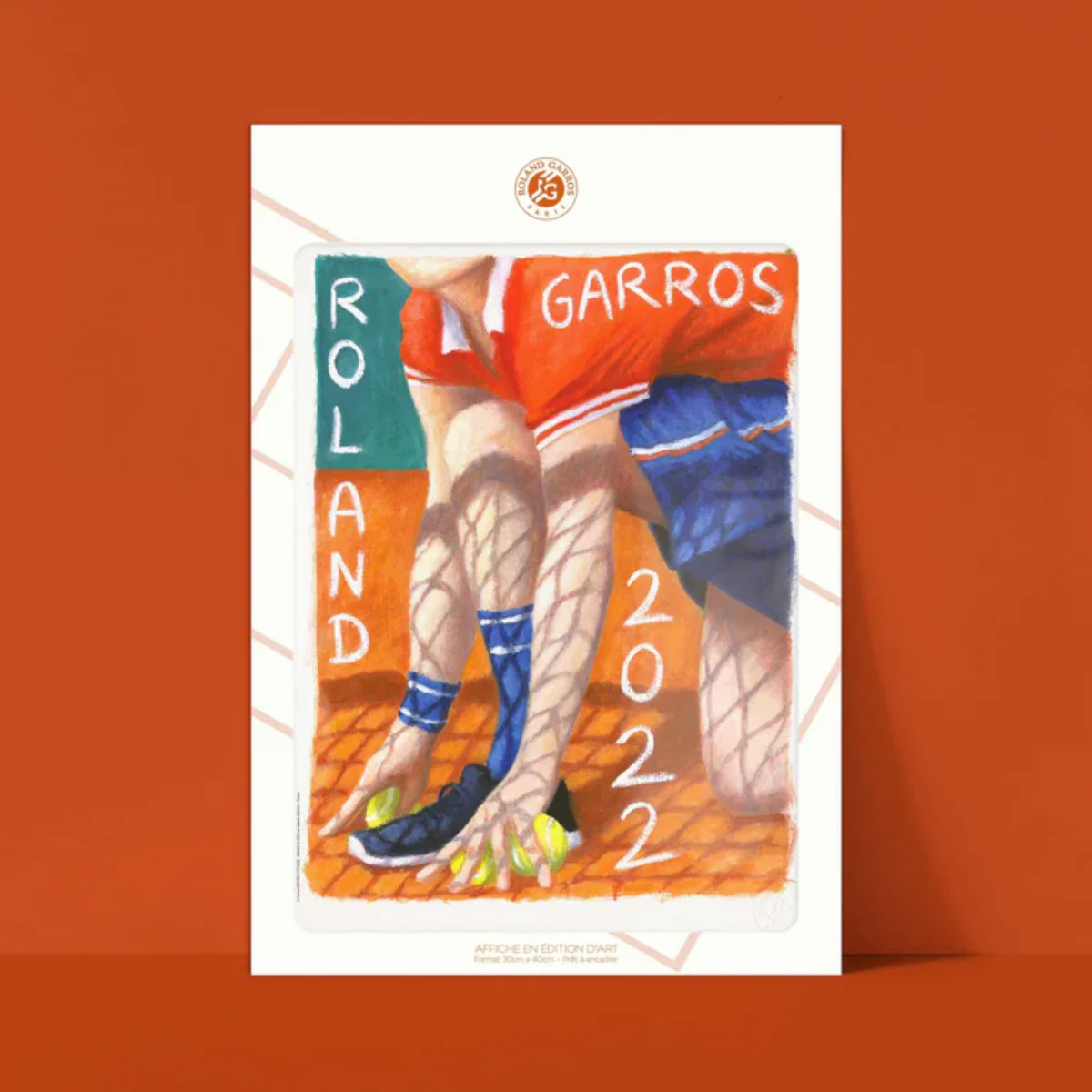 Affiche Roland-Garros - Louise Sartor - 30 x 40 cm