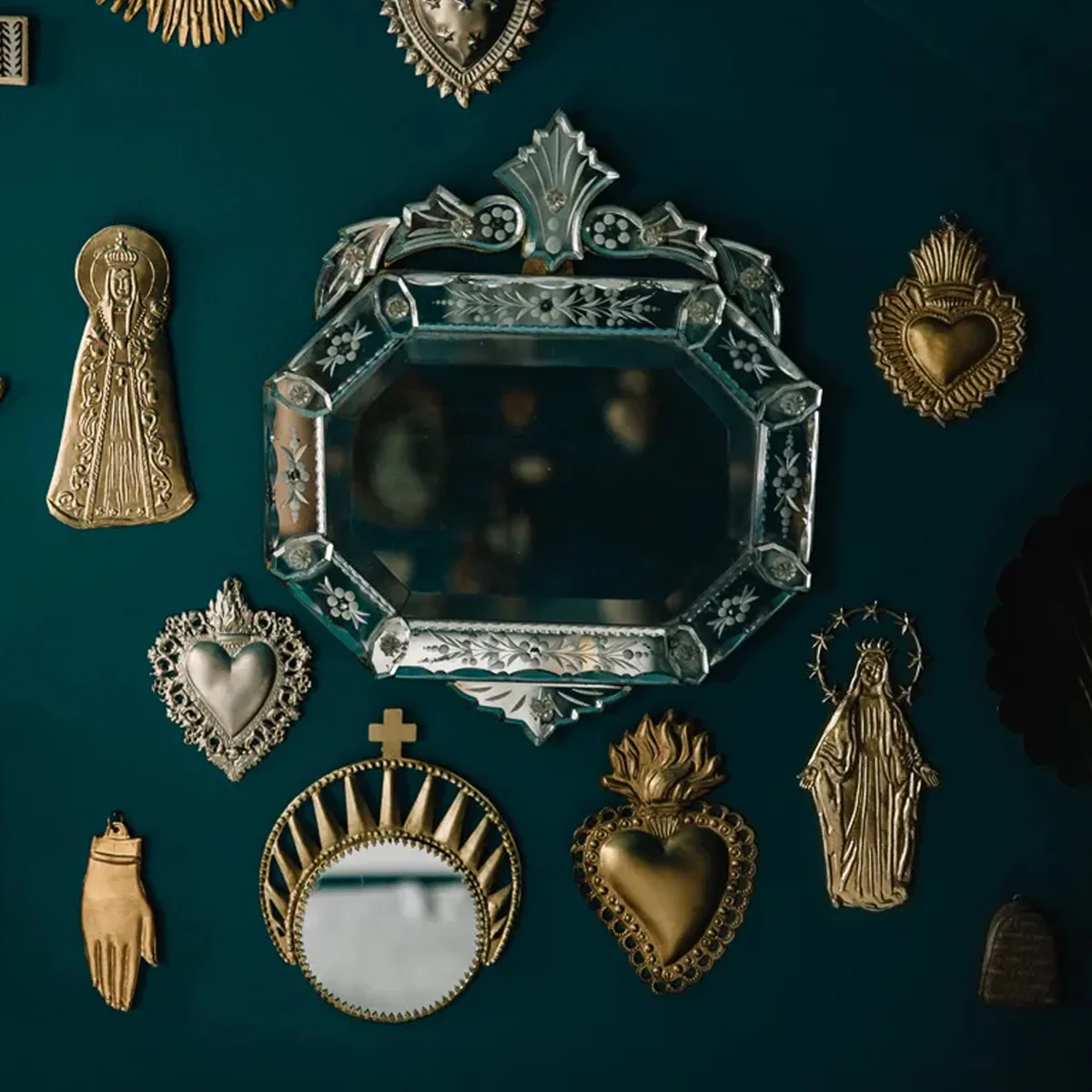 Ornement Vierge miraculeuse - Or