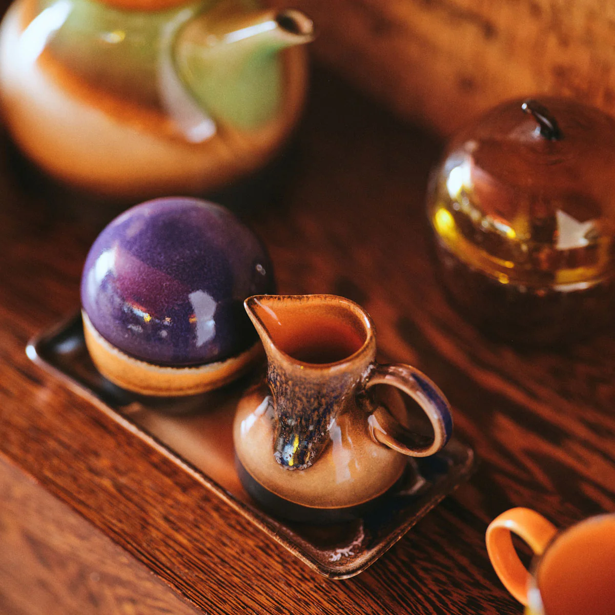 Pot à Sucre 4 pm en Céramique 70'S - ? 8 cm