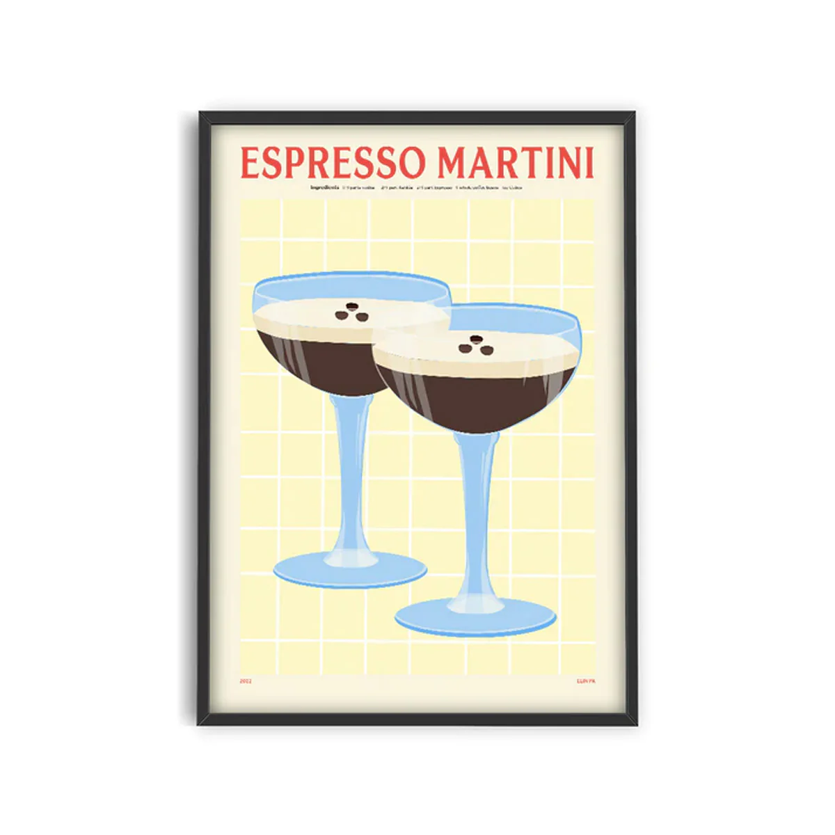 Affiche Cocktail - Elin PK - Espresso Martini