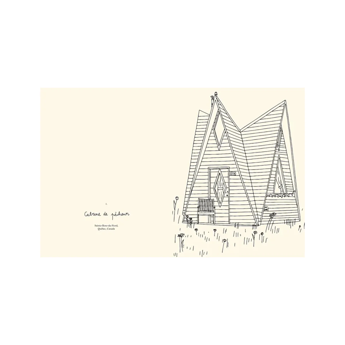 Carnet de coloriage Cabanes - Zoé de Las Cases