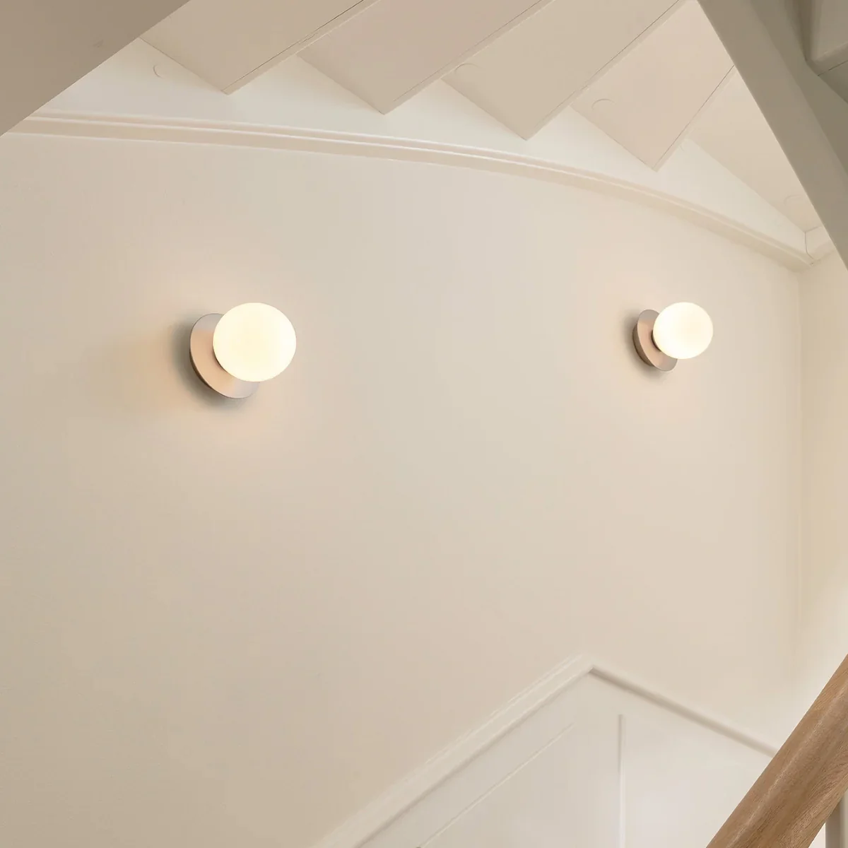 Lampe Liila 1 Medium - light silver / opal white