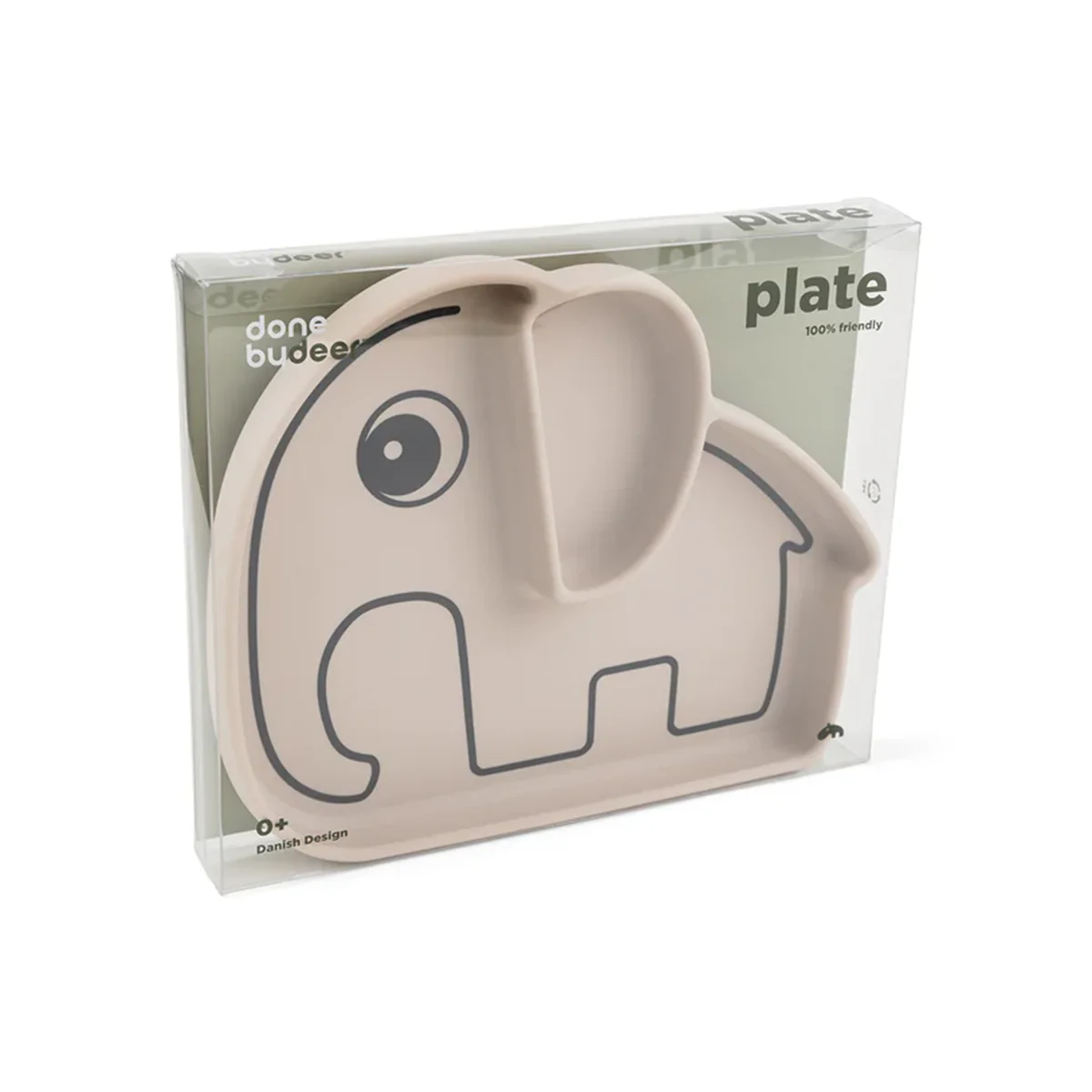 Assiette en silicone - Éléphant