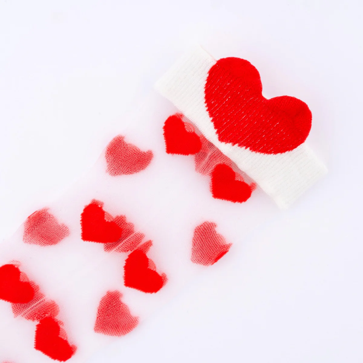 Chaussettes Transparentes Coeur