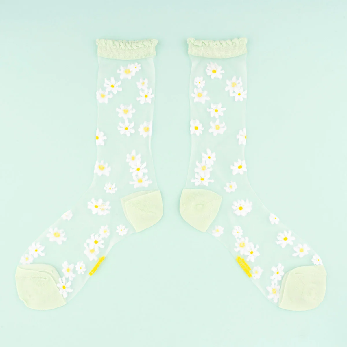 Chaussettes Transparentes 35/40 - Pâquerettes