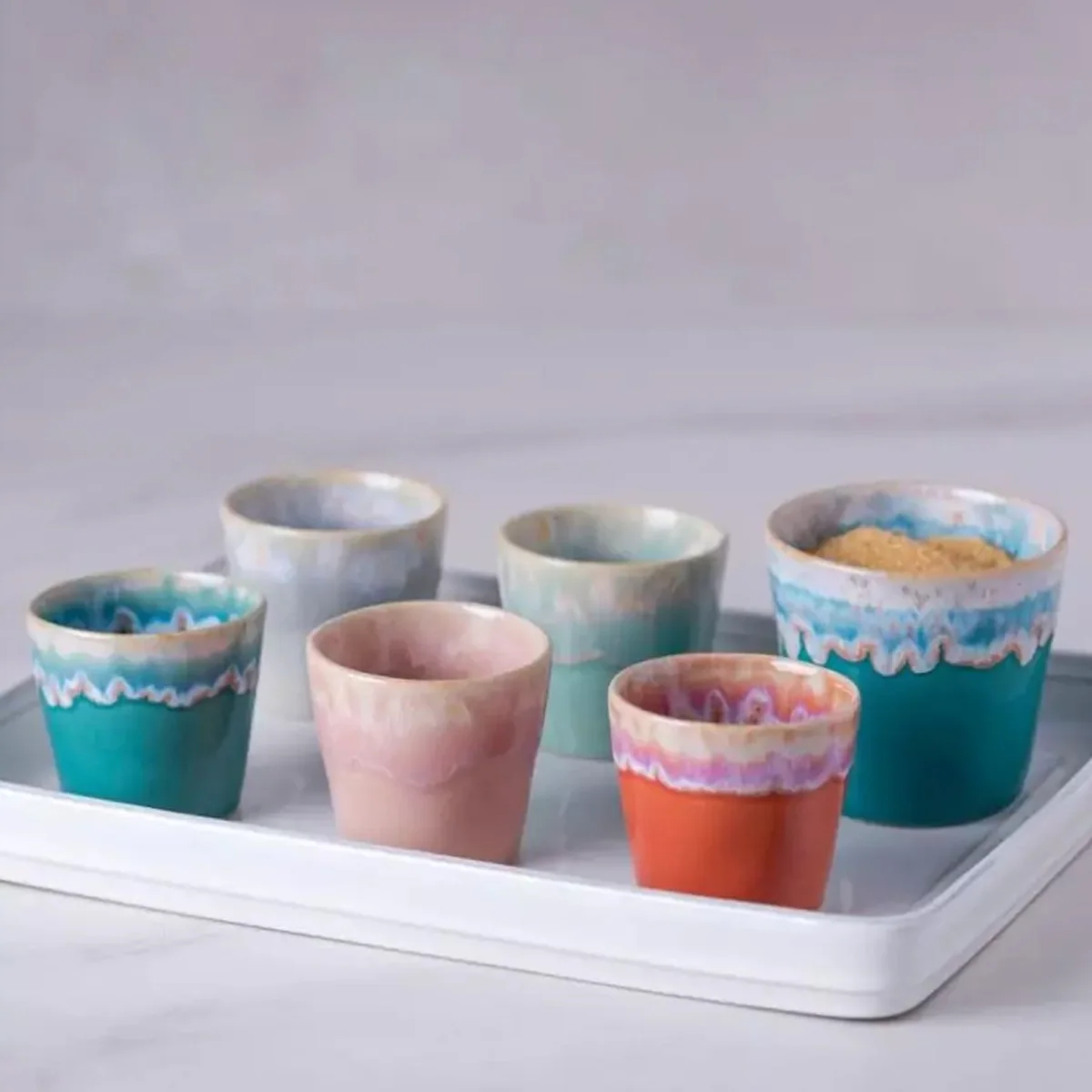 Tasse Espresso Grespresso en grès céramique - Turquoise