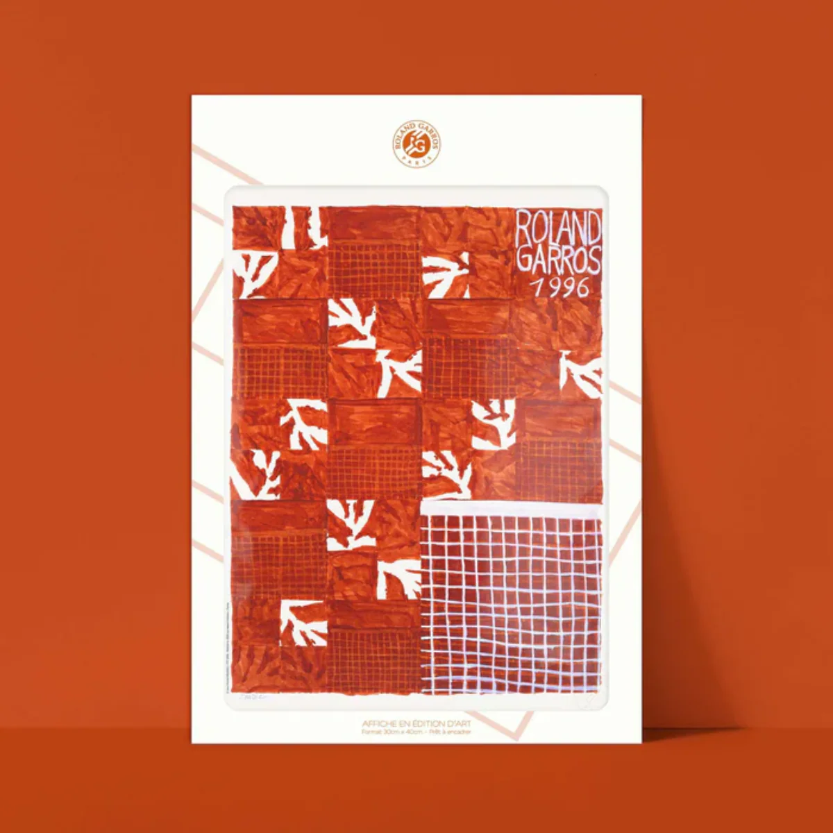 Affiche Roland-Garros - Jean-Michel Meurice - 30 x 40 cm