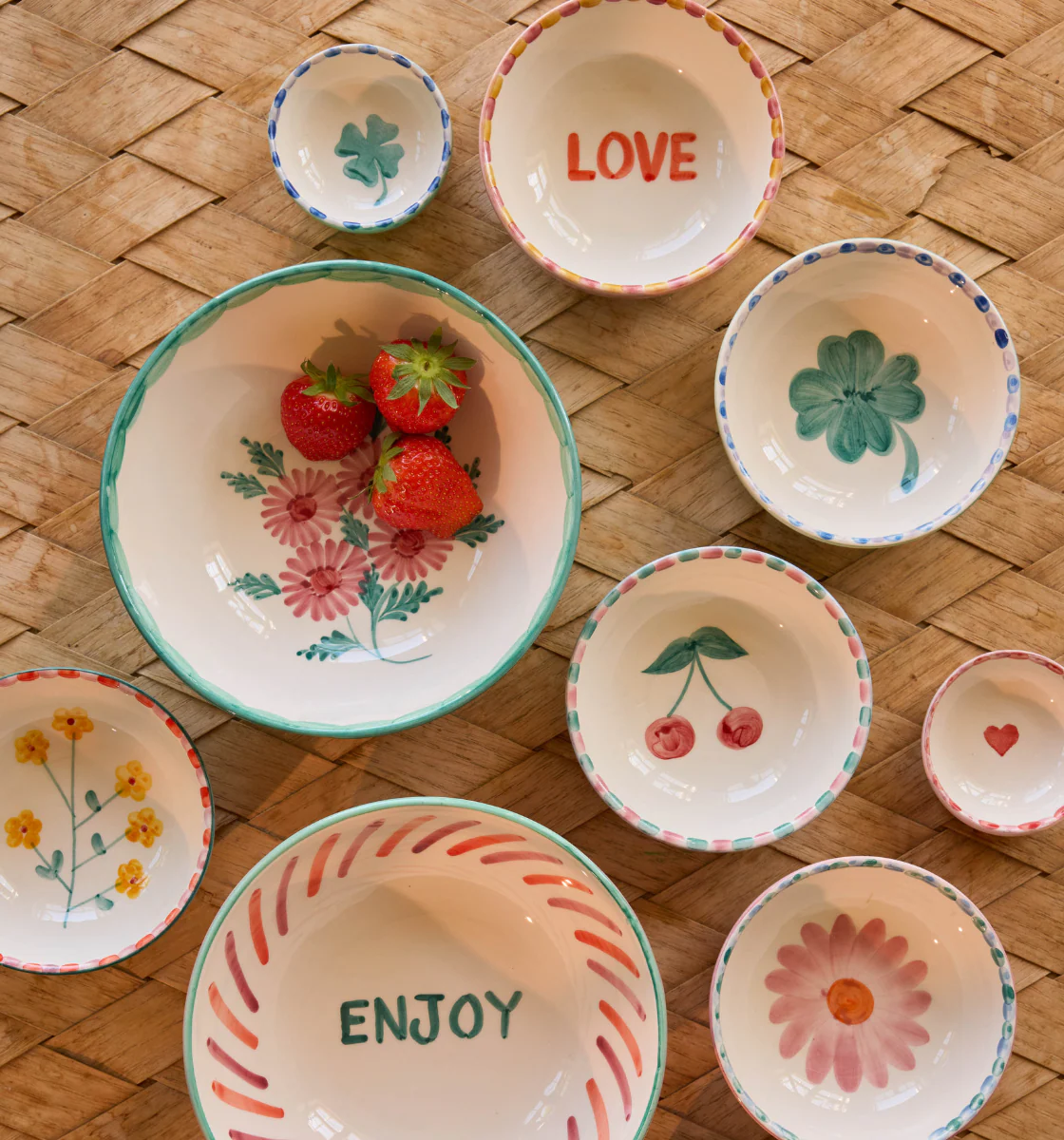 Bol dipping Clover en céramique