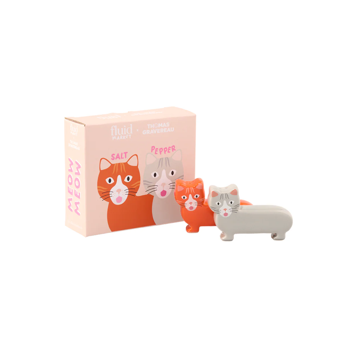 Salière et poivrière - Chat