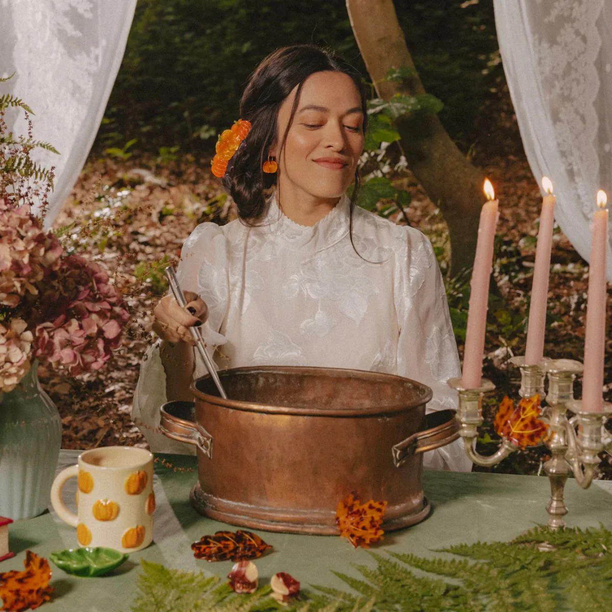 Grande Pince à cheveux Citrouilles