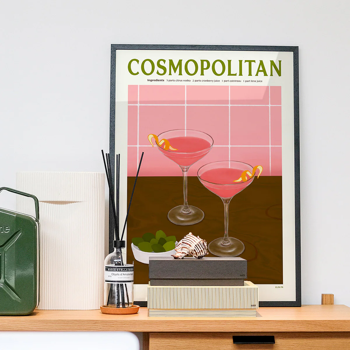 Affiche Cocktail - Elin PK - Cosmopolitan