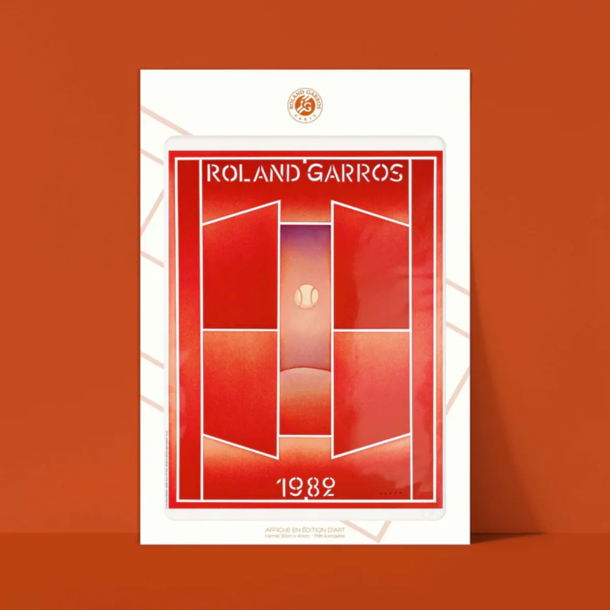 Affiche Roland-Garros - Jean-Michel Folon - 30 x 40 cm