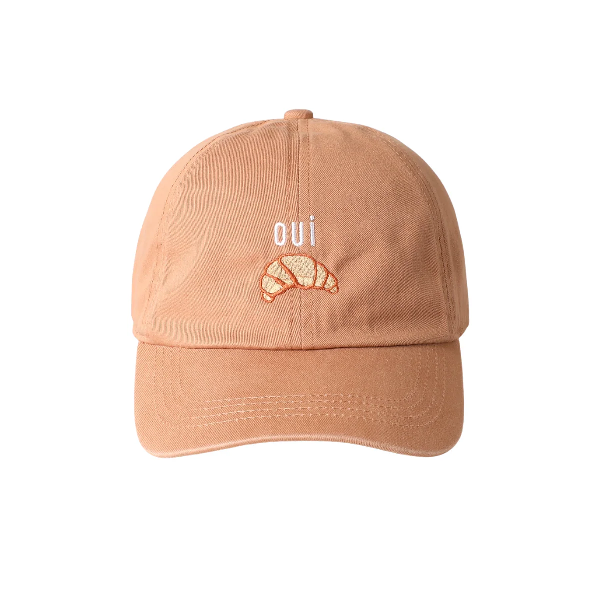 Casquette Broderie Oui Croissant