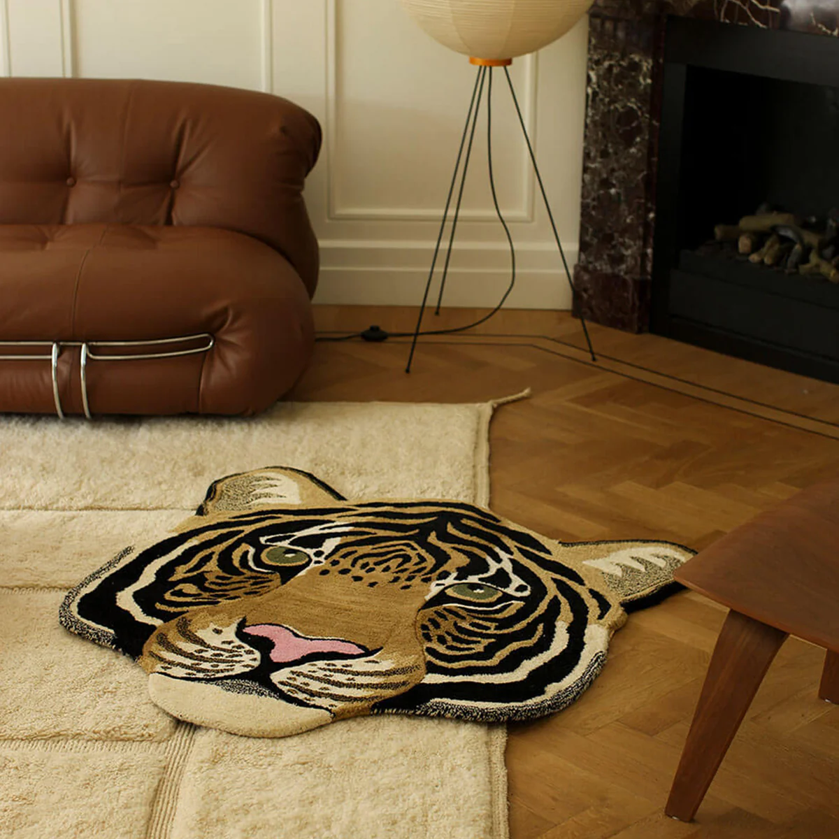 Tapis Rajah Tête de Tigre