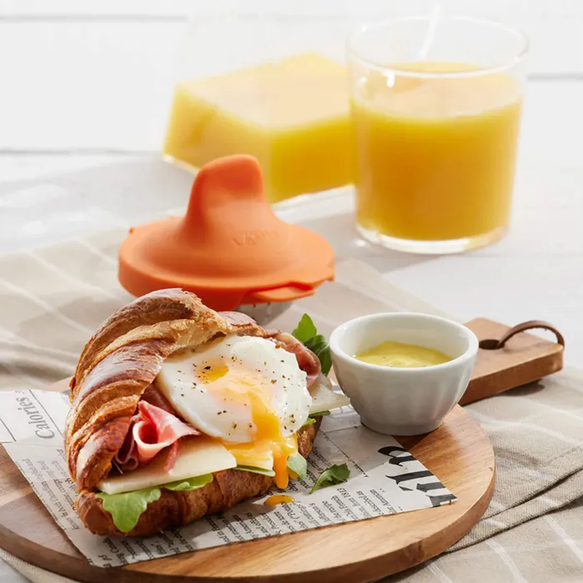 Cuit oeuf poché - Orange