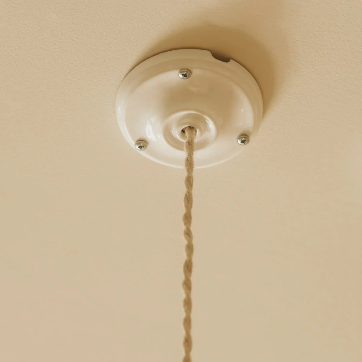 Suspension Lisette en Grès chamotté Ivoire