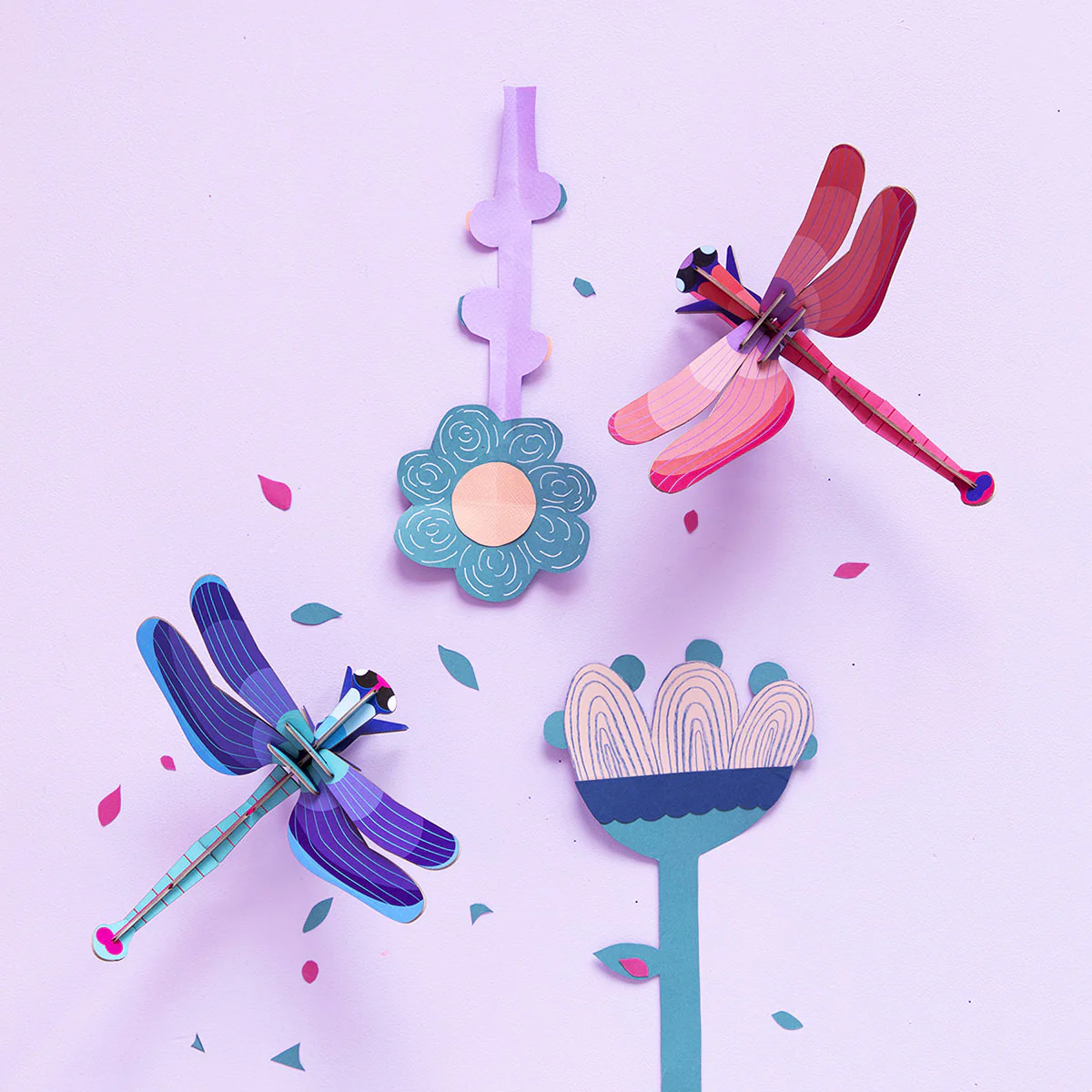 Décoration murale Libellule ruby