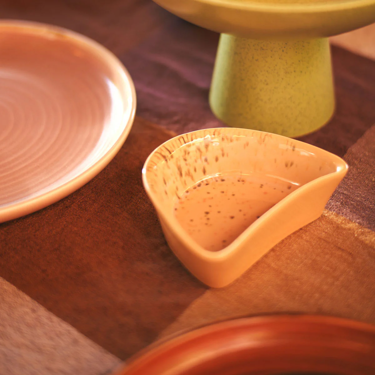 Bol Shell Tapas - L 14 cm x l 11 cm - Speckled