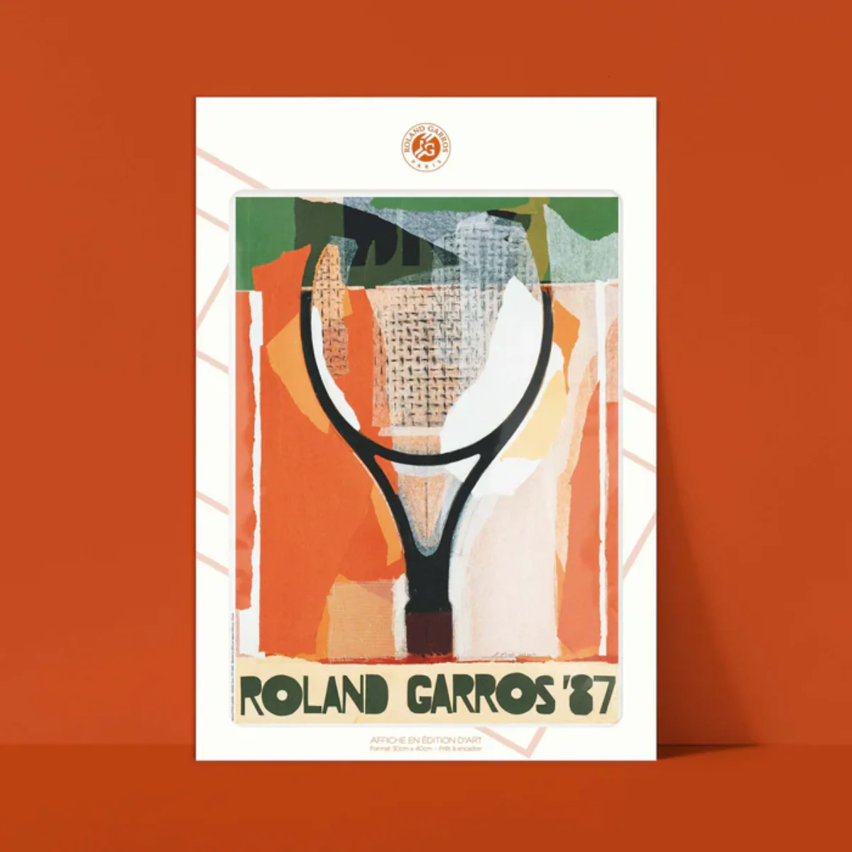 Affiche Roland-Garros - Gérard Titus-Carmel - 30 x 40 cm