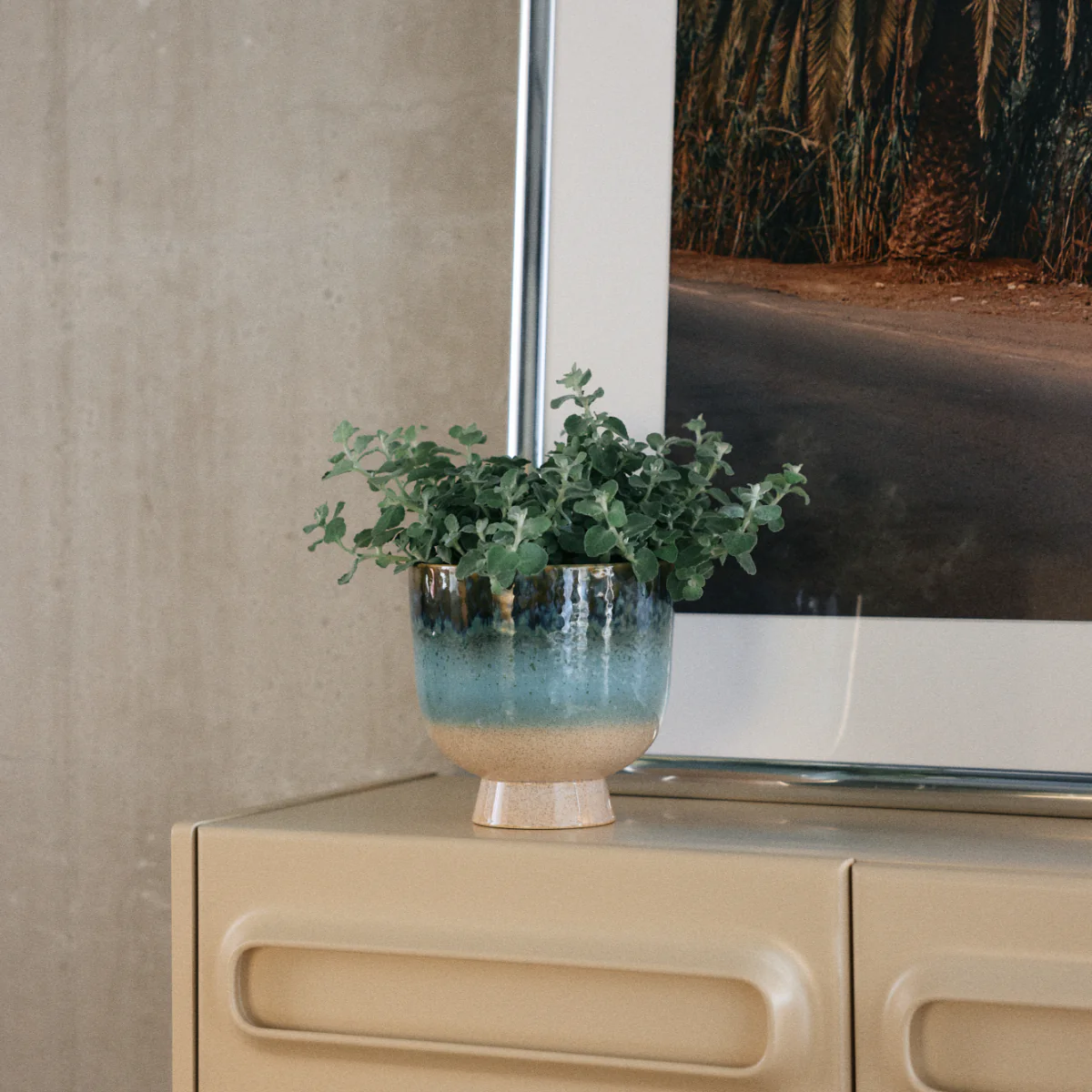 Pot de fleurs retro - Ø 20.5 cm - Lagoon