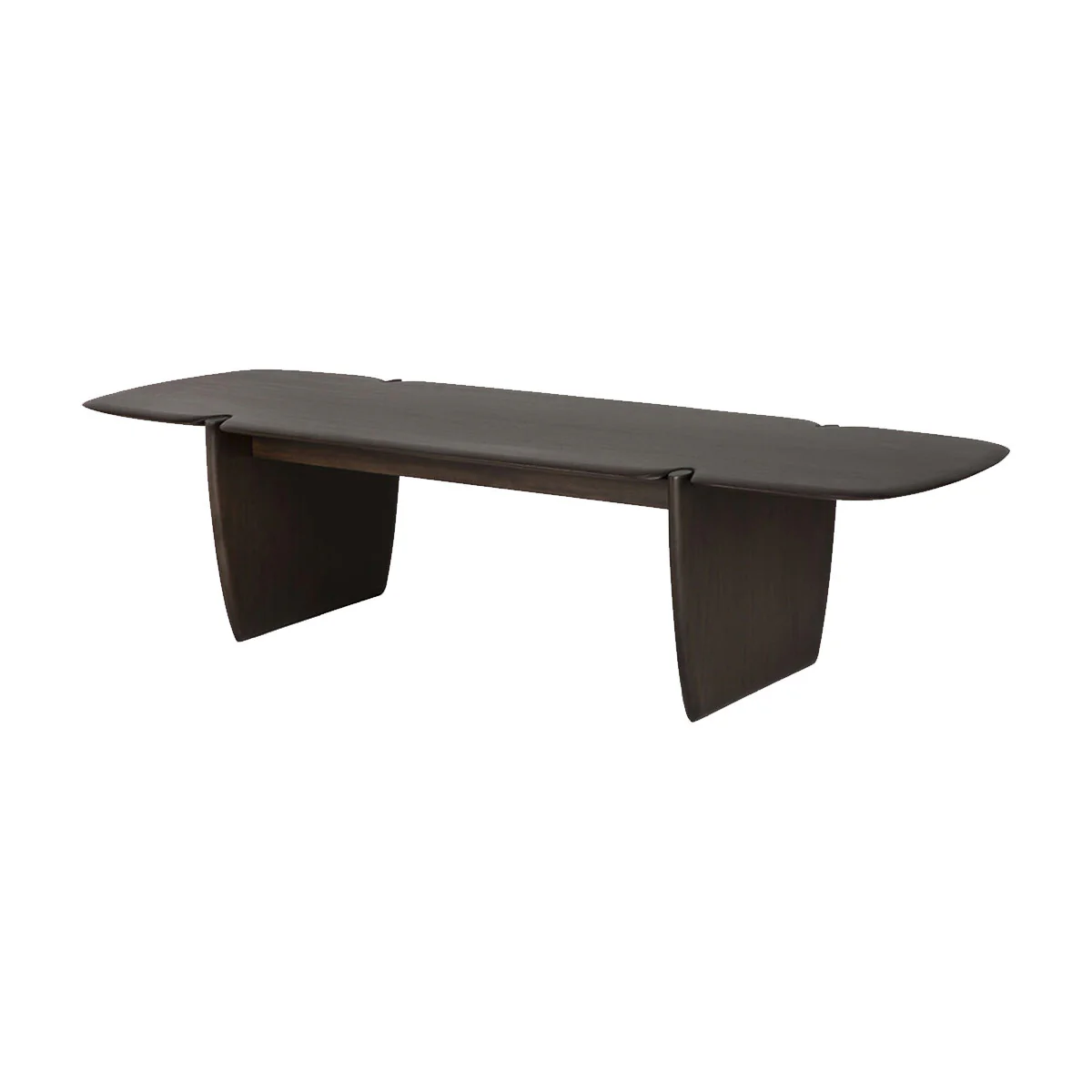 Table basse Polished Imperfect en acajou - Marron