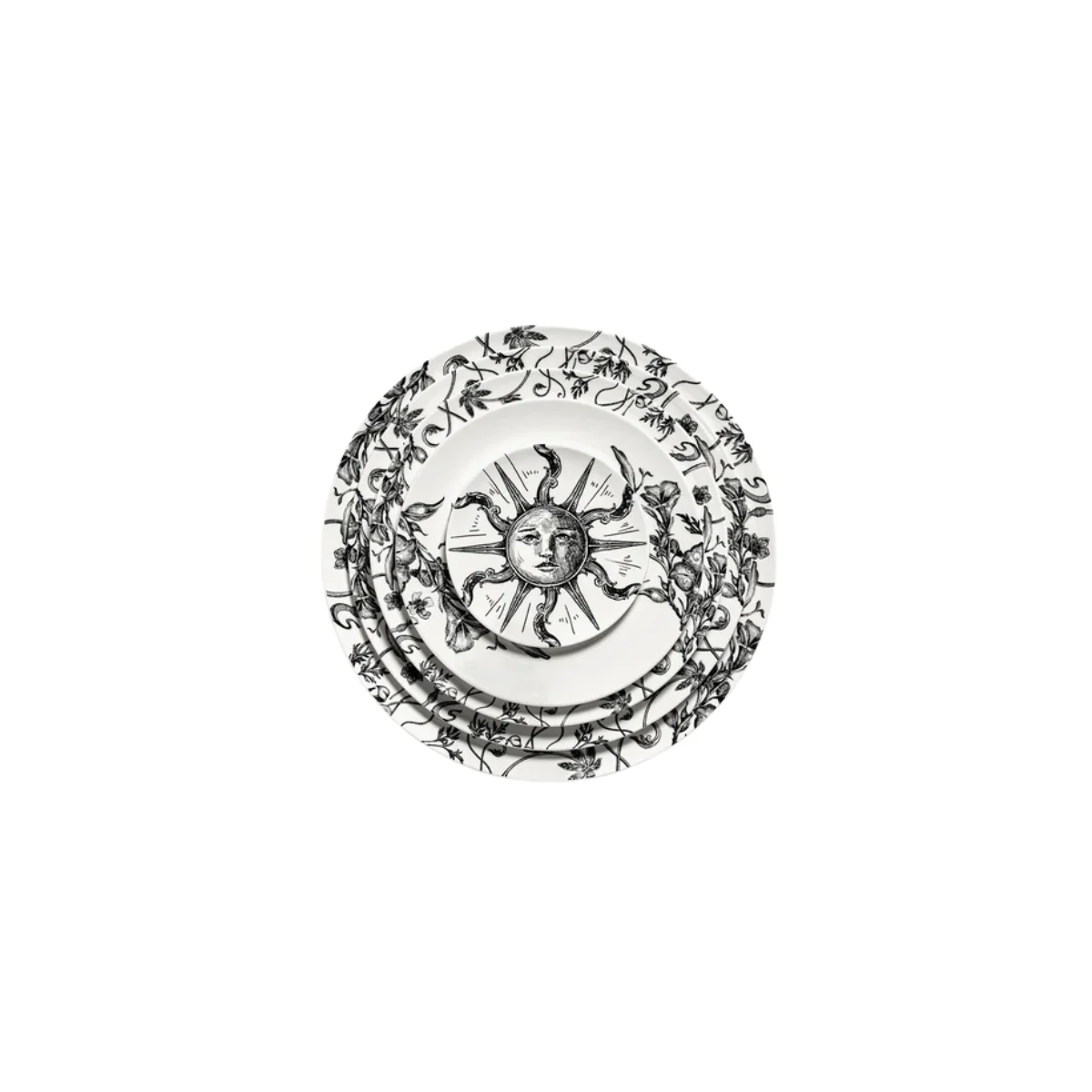 Assiette à pain - Sun unity blanc