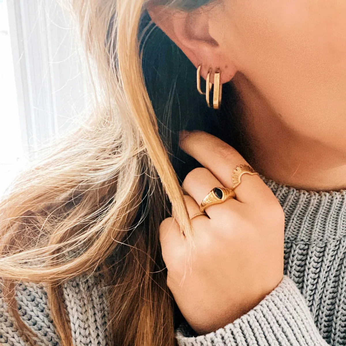 Boucles d'oreilles ovales