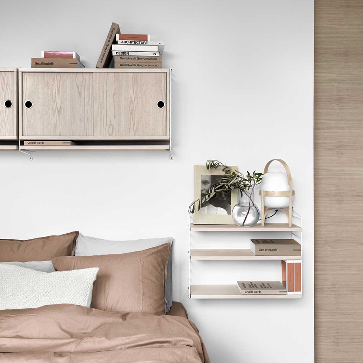 Etagère String Pocket - Frêne & Blanc