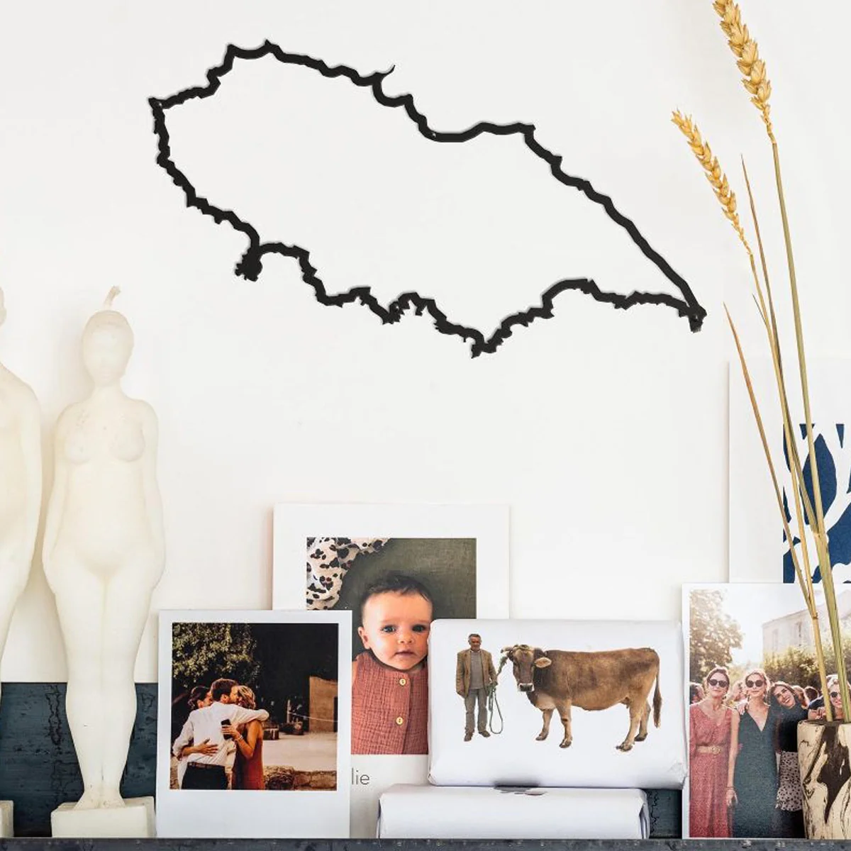 Frise décorative Île d'Yeu - Noir - 50 cm