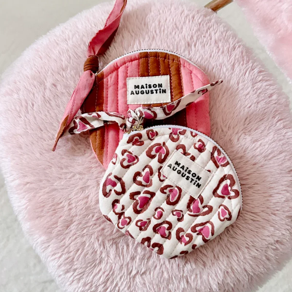 Porte-monnaie rayée Malabar