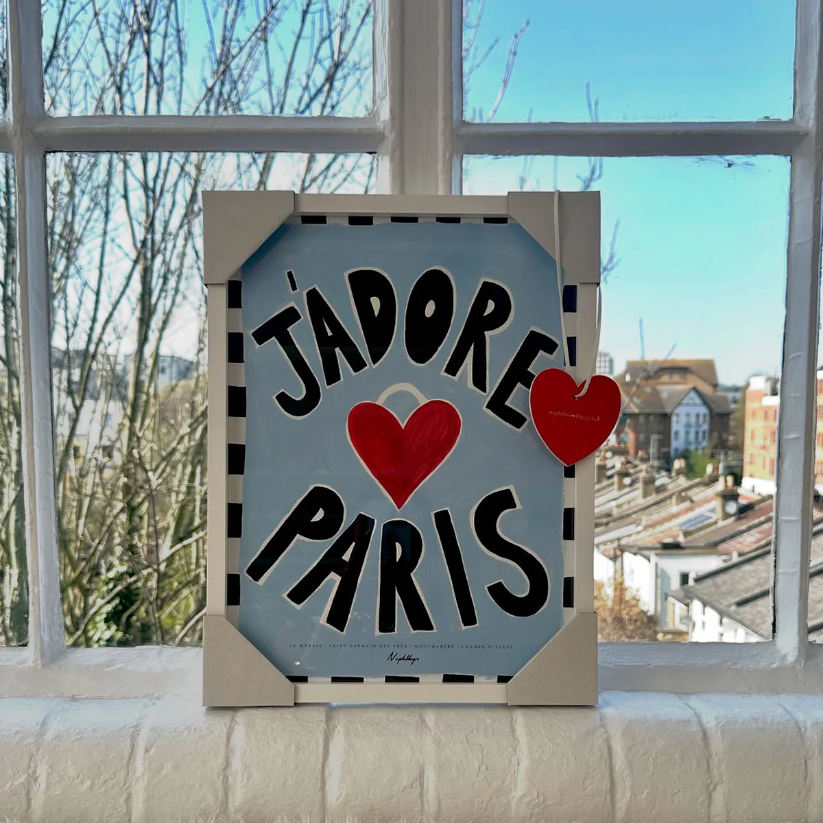 Affiche A3 J'adore Paris