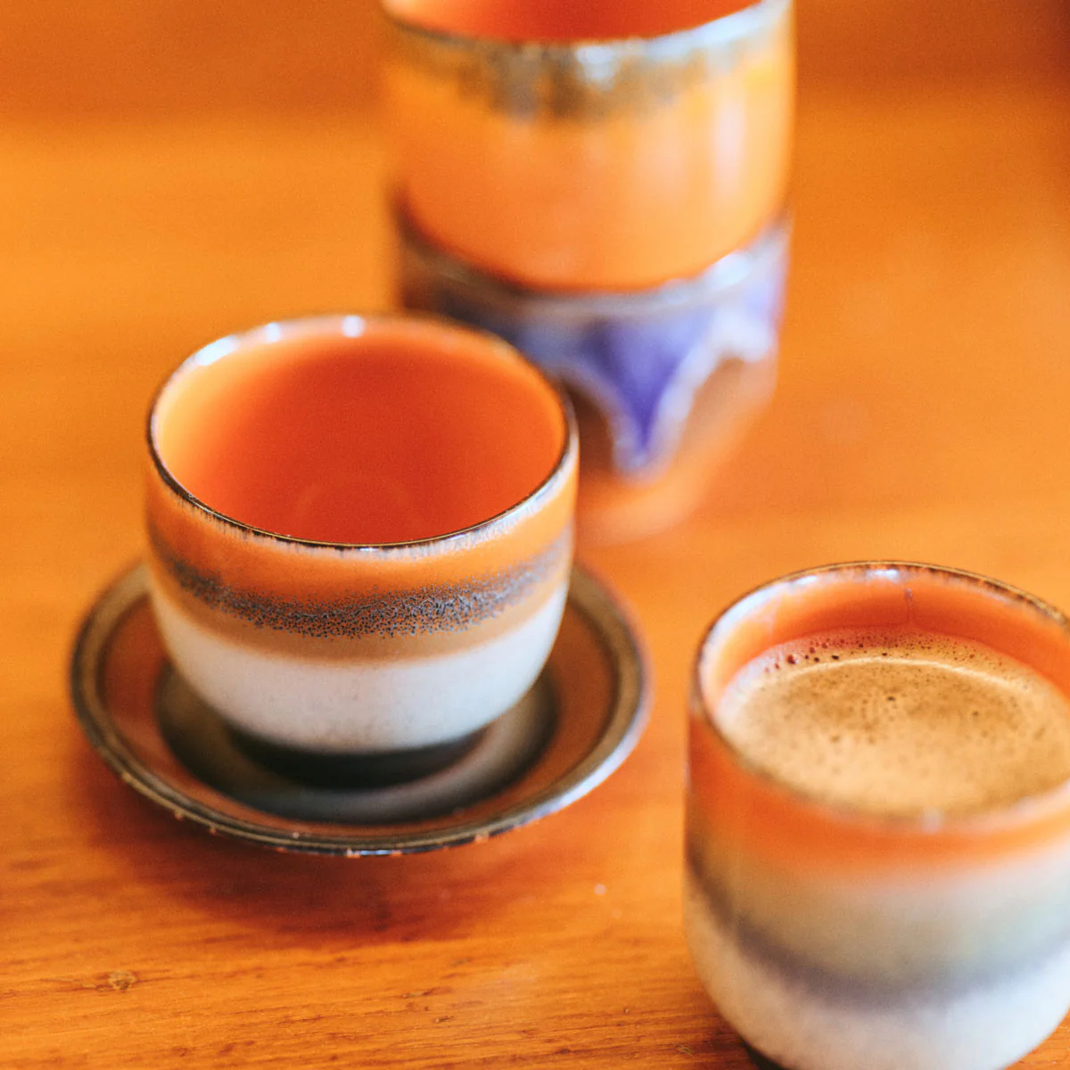 Soucoupe Dark Roast 70's en Céramique - 11.5 cm x 1.8 cm