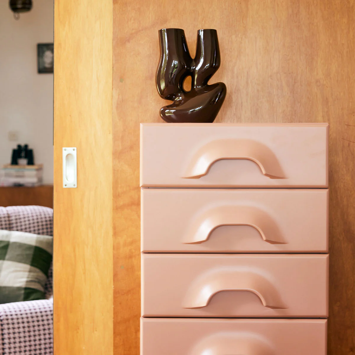 Commode 7 Tiroirs - 45 x 40.5 x 113 cm - Blush