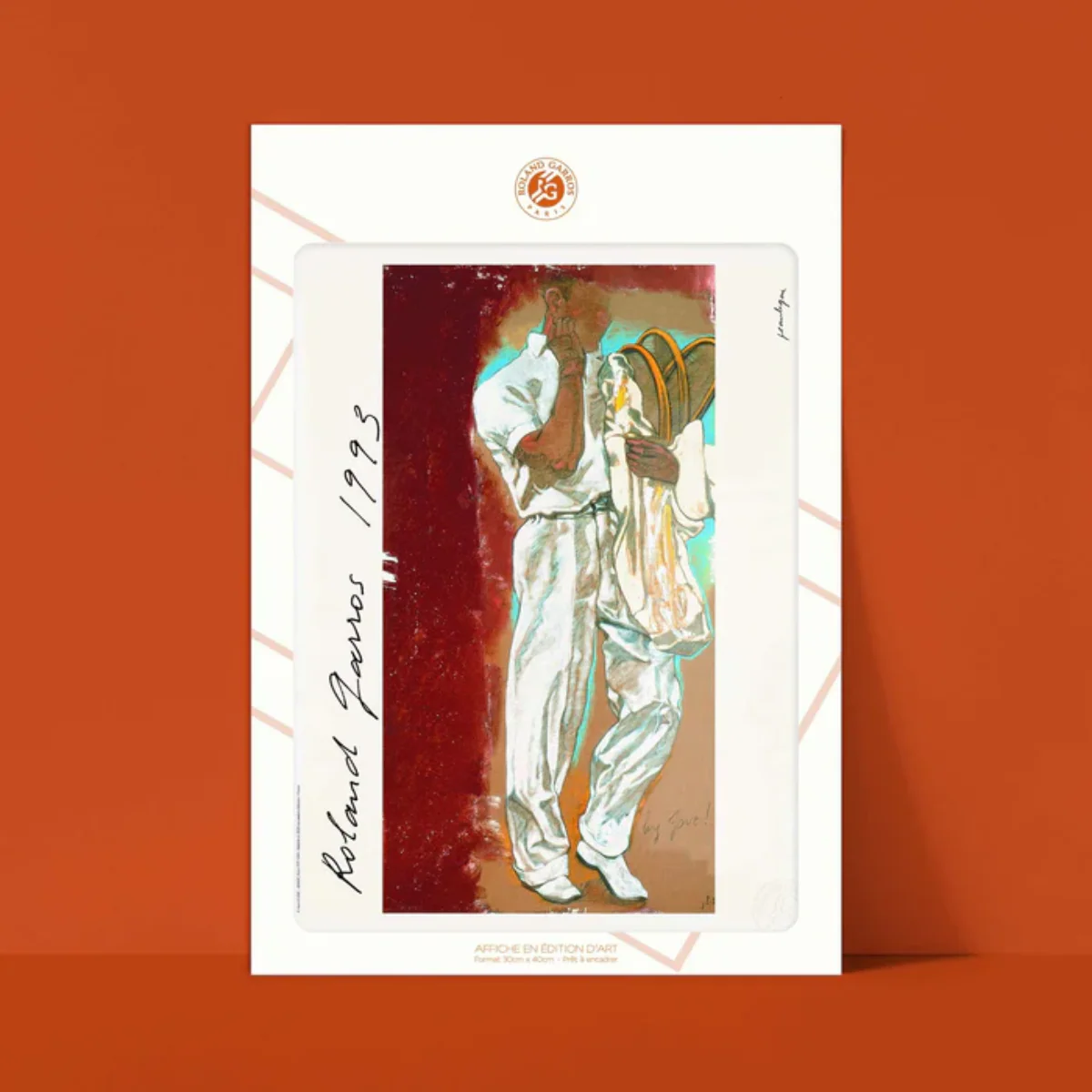Affiche Roland-Garros - Jean Le Gac - 30 x 40 cm