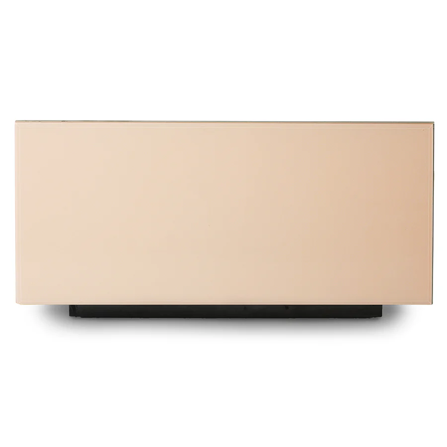 Table basse Bloc Miroir - 60 x 60 x 32 cm - Nude