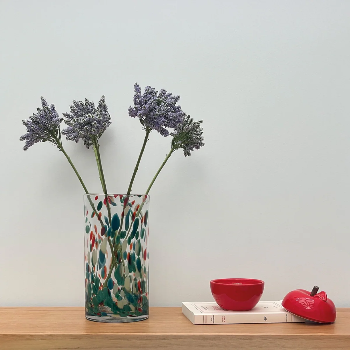 Vase tube Léopard - Vert