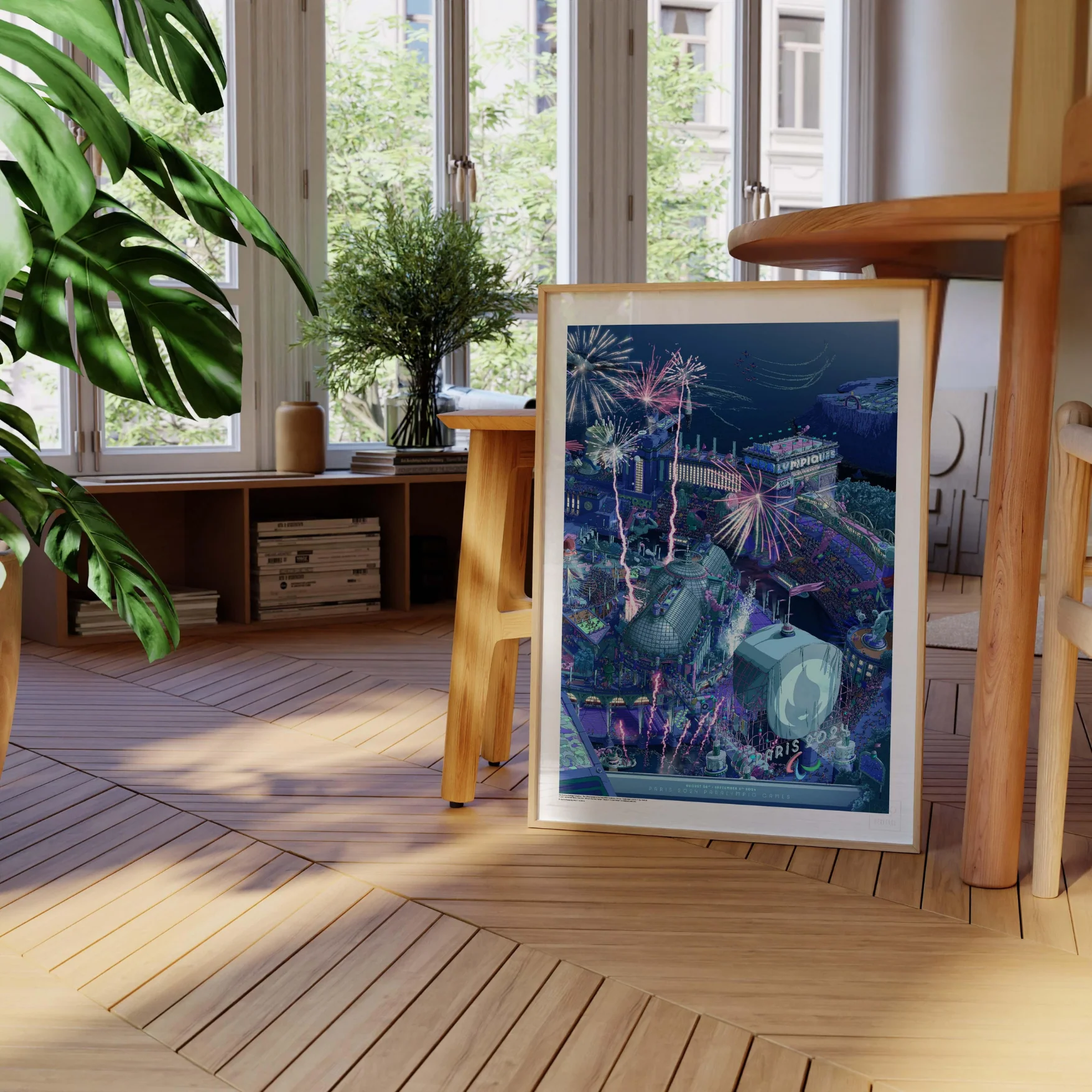 Affiche Officielle des Jeux Paralympiques de Paris 2024 - Version Célébration - 50 x 70 cm