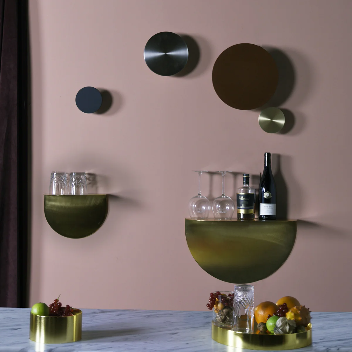 Applique Zenith Ip20 Acier - Ø 30 cm - Gris Foncé