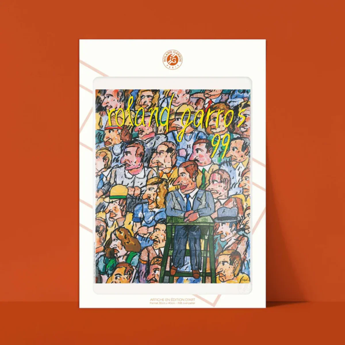 Affiche Roland-Garros - Antonio Segui - 30 x 40 cm