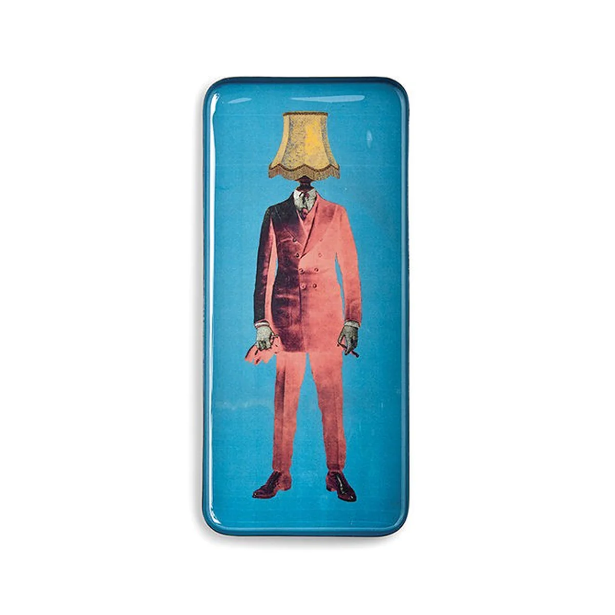 Vide-poche rectangulaire Lampaman en fer - 12,5 × 28 cm