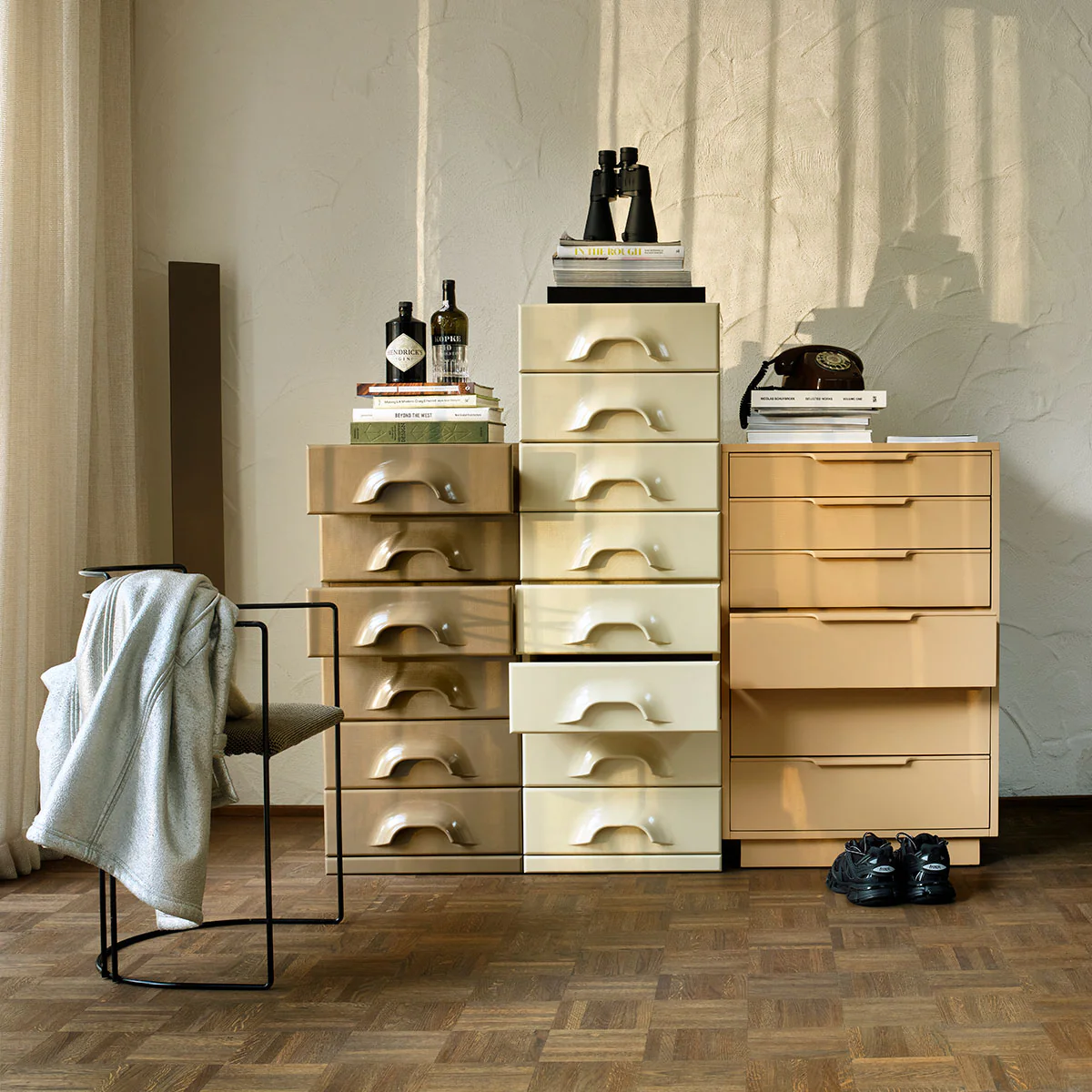 Commode 8 Tiroirs - Crème