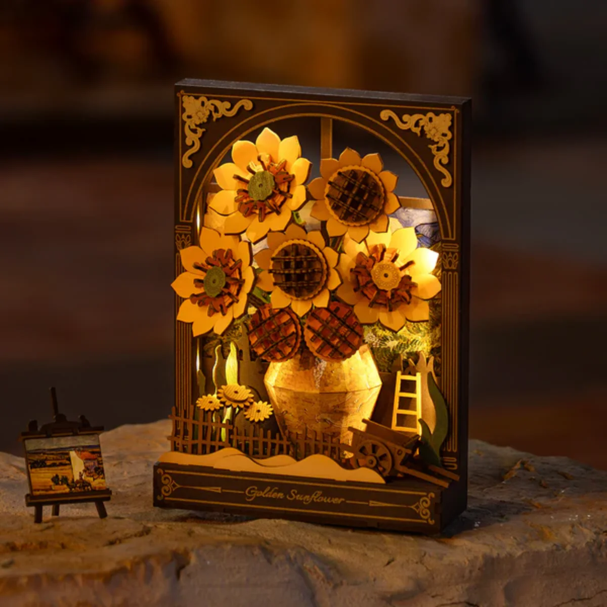 Puzzle 3D - Golden Sunflower