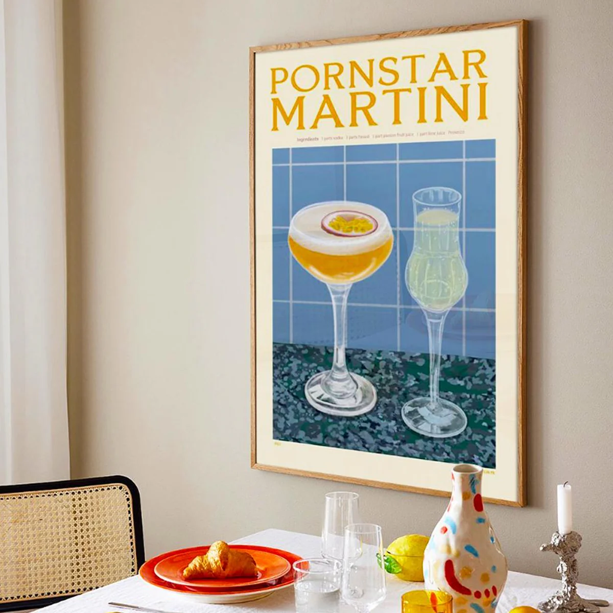 Affiche Cocktail - Elin PK - Pornstar Martini