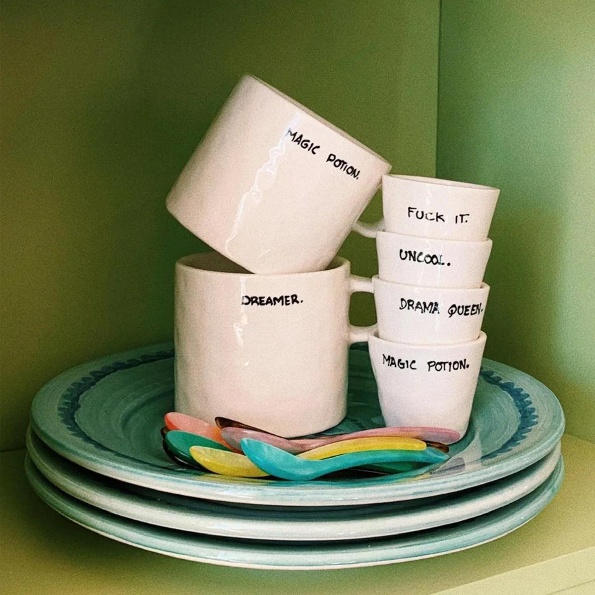 Tasse Expresso Fuck It - Blanc