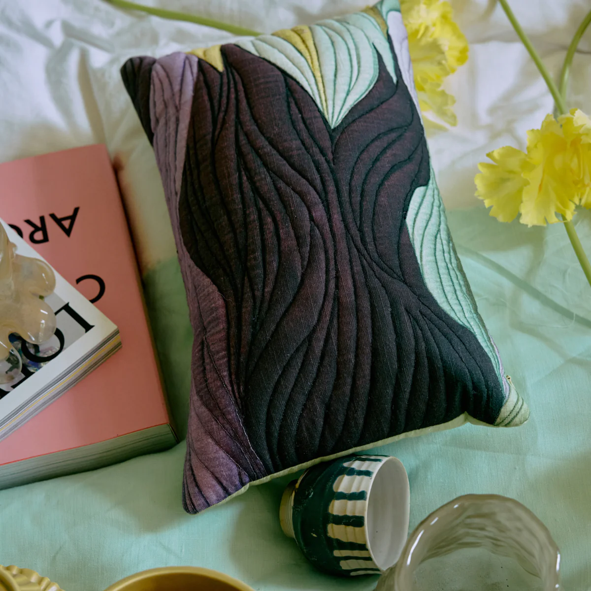 Coussin water colours 50x30cm