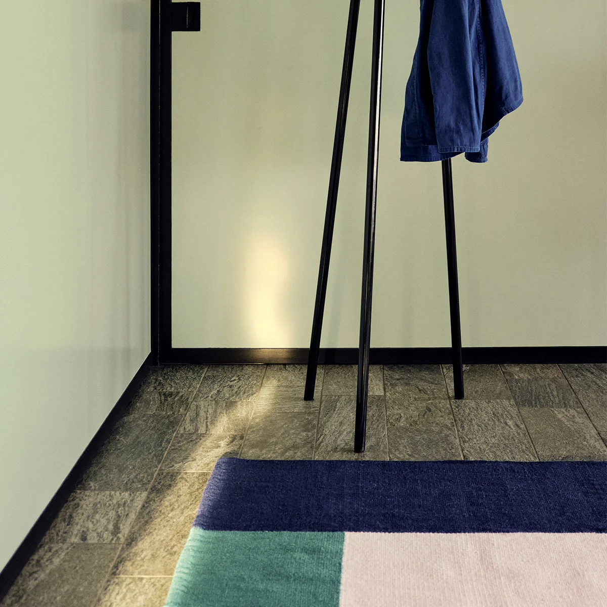 Tapis Ethan Cook Flat Works - 170 x 240 cm - Carreaux Vert Pêche