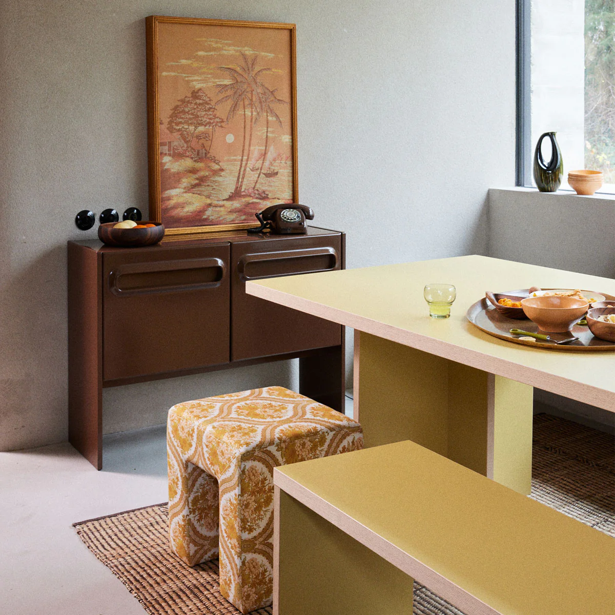 Tabouret De Lobby Chalet - 45 x 40 x 45 cm