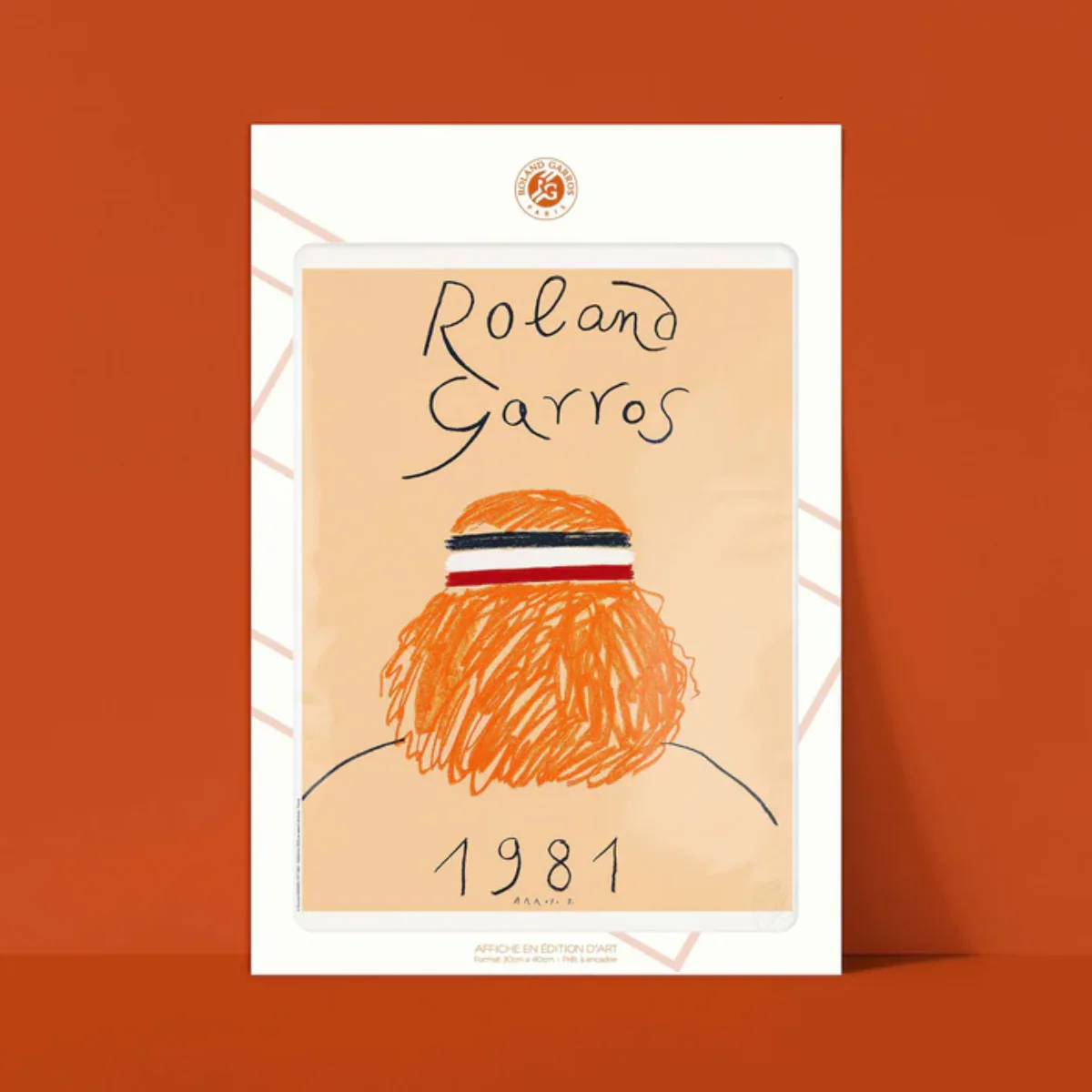 Affiche Roland-Garros - Eduardo Arroyo - 30 x 40 cm