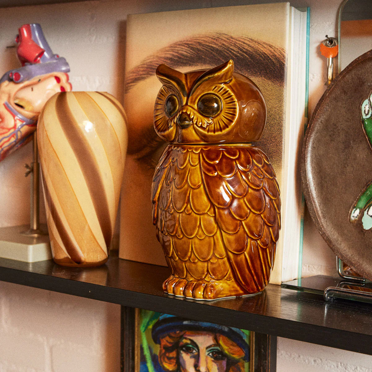 Pot Hibou en Céramique Roasted - 16.5 x 16.2 x 8.5 cm